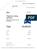 Total Rs399.00: Thanks For Riding, Sameera