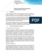 Guía Metodológica para La Elaboración de Indicadores - Resumen Ejecutivo