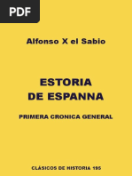 ALFONSO X, El Sabio - Estoria de Espanna