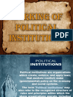 Working of Political Institutions