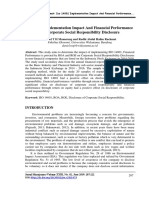 Iso 14001 Implementation Impact and Financial Performance On Corporate Social Responsibility Disclosure