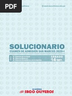 Solucionario San Marcos 2020-I