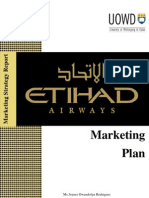 Etihad Airways - Marketing Plan