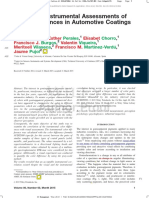 Visual and Instrumental Assessments of Color Differences in Automotive Coatings