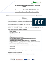 Ficha de Exercícios de Tic5