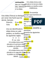 Reglas para La Acentuación Correcta