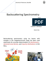 Backscattering Spectrometry: The University of Tennessee, Knoxville