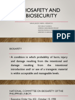 Experimenting Biological Safety Levels