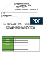 2 Examen Diagnostico Segundo Grado 2019-2020