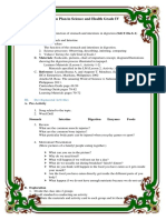 Lesson Plan in Science and Health Grade IV: I. Objective II. Subject Matter