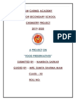 Food Preservatives Chemistry