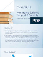 PHASE 5 - Chapter 12 Managing Systems Support & Security