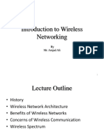 Introduction To Wireless Networking: by Mr. Amjad Ali