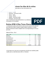 Entrenamiento Torso Piernas