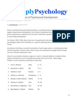 Erik Erikson's Stages of Psychosocial Development: By, Updated 2018