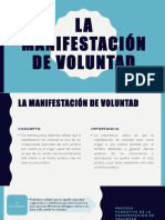 La Manifestación de Voluntad