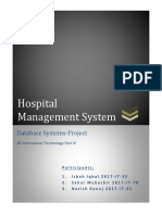 Hospital Management System: Database Systems-Project