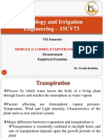 Hydrology and Irrigation Engineering - 15CV73: VII Semester