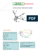 Four Forces Act at Bolt A As Shown. Determine The Force.: Beer, 5th. Ed. Sample Problem 2.3