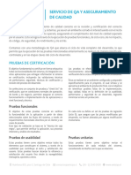 Brochure Servicio de QA