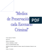 Medios de Preservación para Cada Escenario Criminal