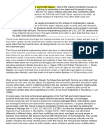 Article IV, Section 1: Full Faith and Credit Clause: Most of The Original Constitution Focuses On