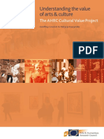 AHRC Understanding The Value of Arts and Culture