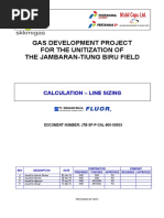 JTB-SF-P-CAL-900-00003 - 0 Calculation - Lines Sizing (Replace)