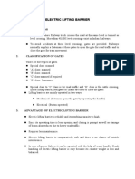 Maintenance Handbook On Electric Lifting Barrier PDF