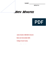 Sixth-Grade Math Minutes: Written by