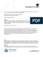 Outcomes and Prognostic Factors That Influence The Success