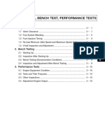 Adjustments, Bench Test, Performance Tests