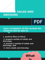 Lesson 1 - Prepare Salad and Dressing