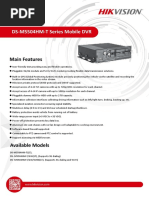 DS-M5504HM-T Series Mobile DVR: Main Features