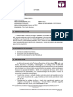 Informe de Psicolgico - Paciente Con Dislexia