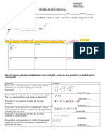 Evaluacion de Potencias 8vo Facil