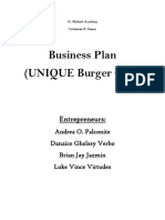 Business Plan (UNIQUE Burger Café) : Entrepreneurs