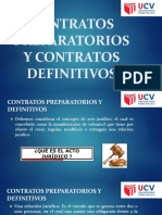 Contratos Preparatorios y Contratos Definitivos