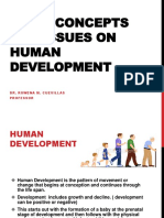 Basic Concepts and Issues On Human Development: Dr. Rowena M. Cuevillas Professor