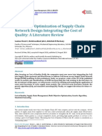 Models For Optimization of Supply Chain