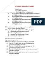 Le Chatelier S Principle Practice Questions