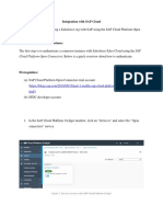Integration With SAP Cloud