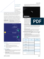 Lab 04: Lunar Synodic and Sidereal Months: D T S M (D)