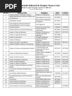 UGC-CARE Indian Journals Indexed in Scopus (Source List) 14 2019