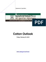 Cotton Outlook: United States Department of Agriculture