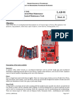 Industrial Mechanical Tools Lab Report