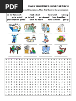 Daily Routines Picture Dictionary and Wordsearch Crosswords Picture Dictionaries Wordsearches 40448