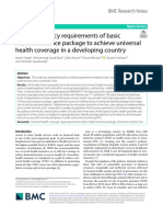 Legal and Policy Requirements of Basic Health Insurance Package To Achieve Universal Health Coverage in A Developing Country