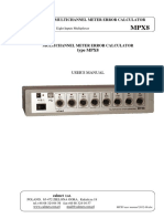 Mpx8 Calmet User Manual