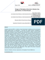 Prospects and Challenges of Workplace Diversity in Modern Day Organizations: A Critical Review